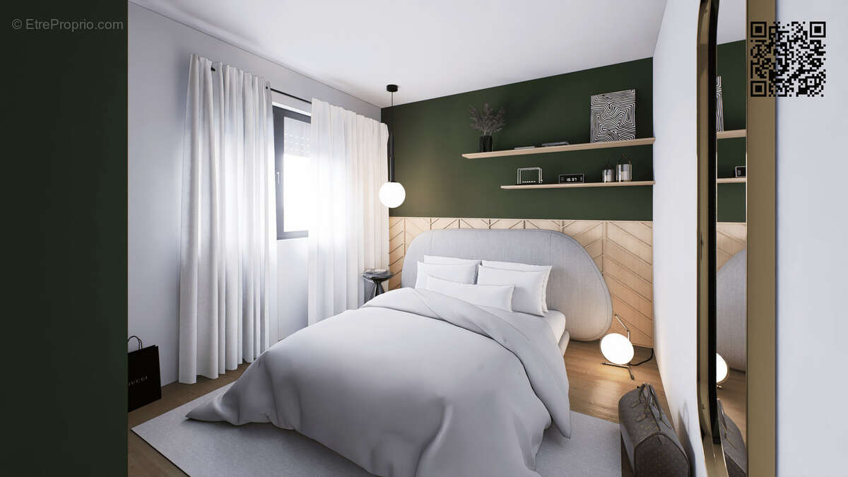Proposition d'aménagement chambre - Image non contractuelle -  - Appartement à LONGESSAIGNE