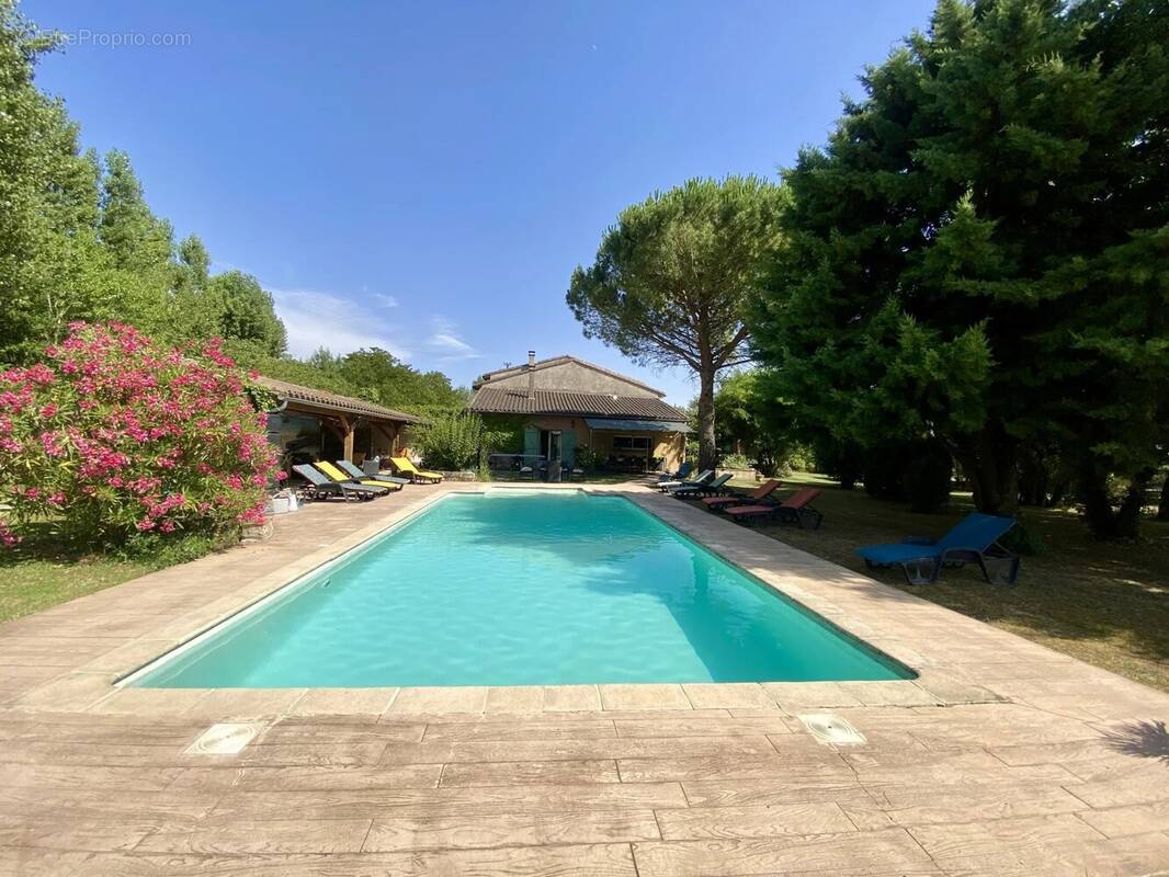 Villefranche, bâtisse de caractère avec chambres d'hôtes, dépendances, jardin et piscine - photo 2