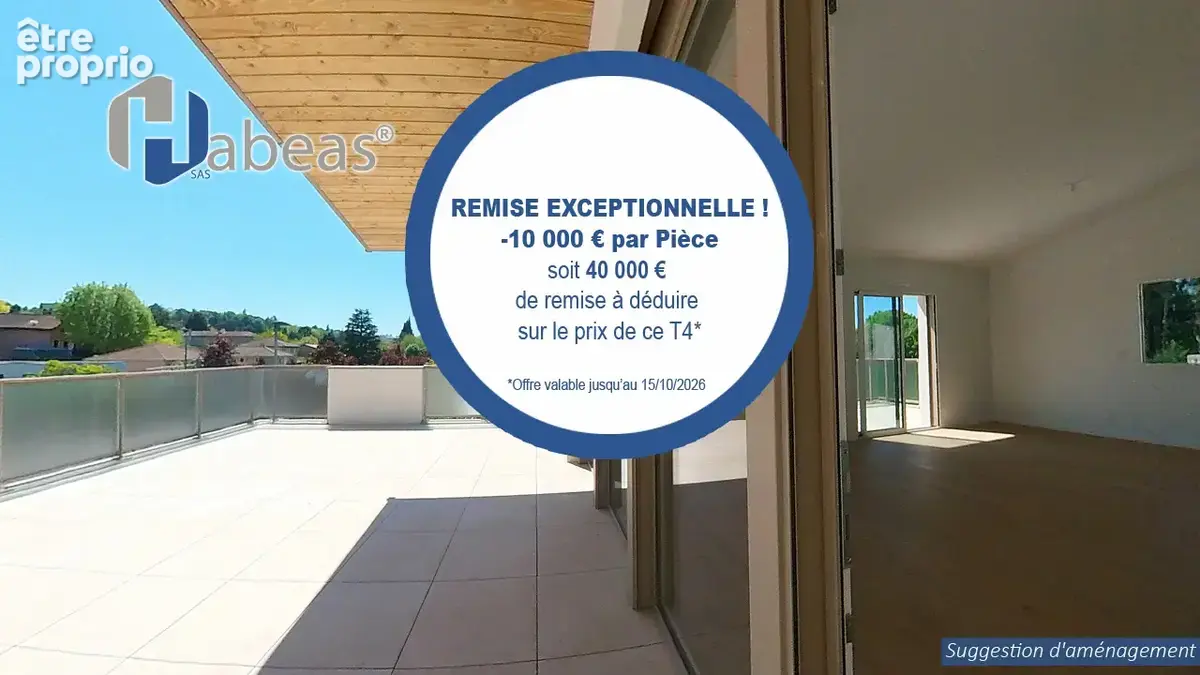 Appartement T4 de 94m² en toit terrasse de 88m² - photo 3