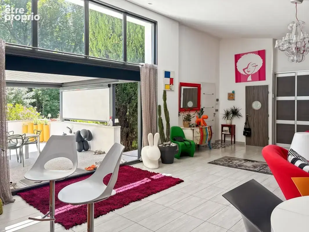 Saint-Péray – Maison contemporaine de plain-pied 181 m² avec piscine, studio indépendant et vue nature - photo 8