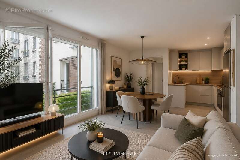 Mairie des lilas -  immeuble 2012 - appartement 3 pièces - 2 chambres– 53 m² – - photo 17
