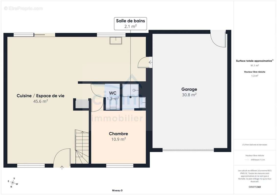Maison de 105 m² sur un terrain de 445 m² - photo 2
