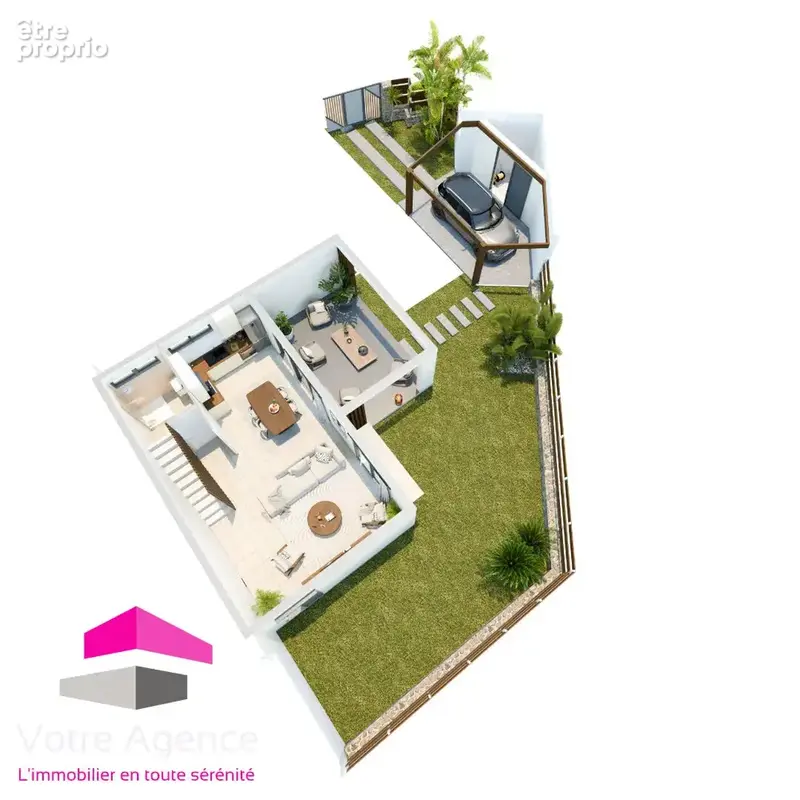 Duplex contemporain avec jardin à Saint-Gilles - photo 3