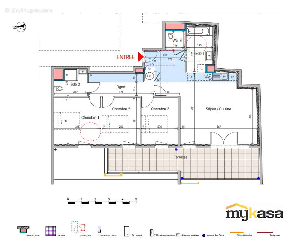 Appartement T4 96m² à Istres avec terrasse et garage - photo 5