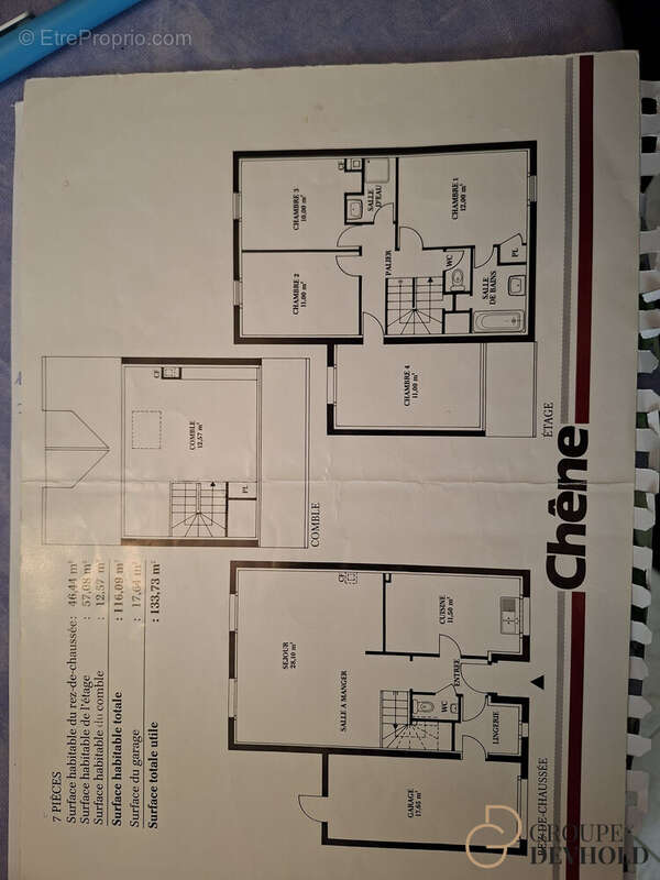 plan - Maison à PLAISIR
