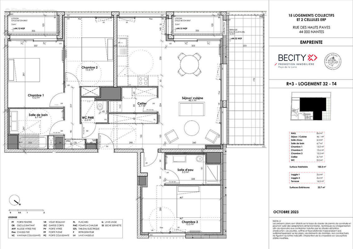 Appartement à NANTES