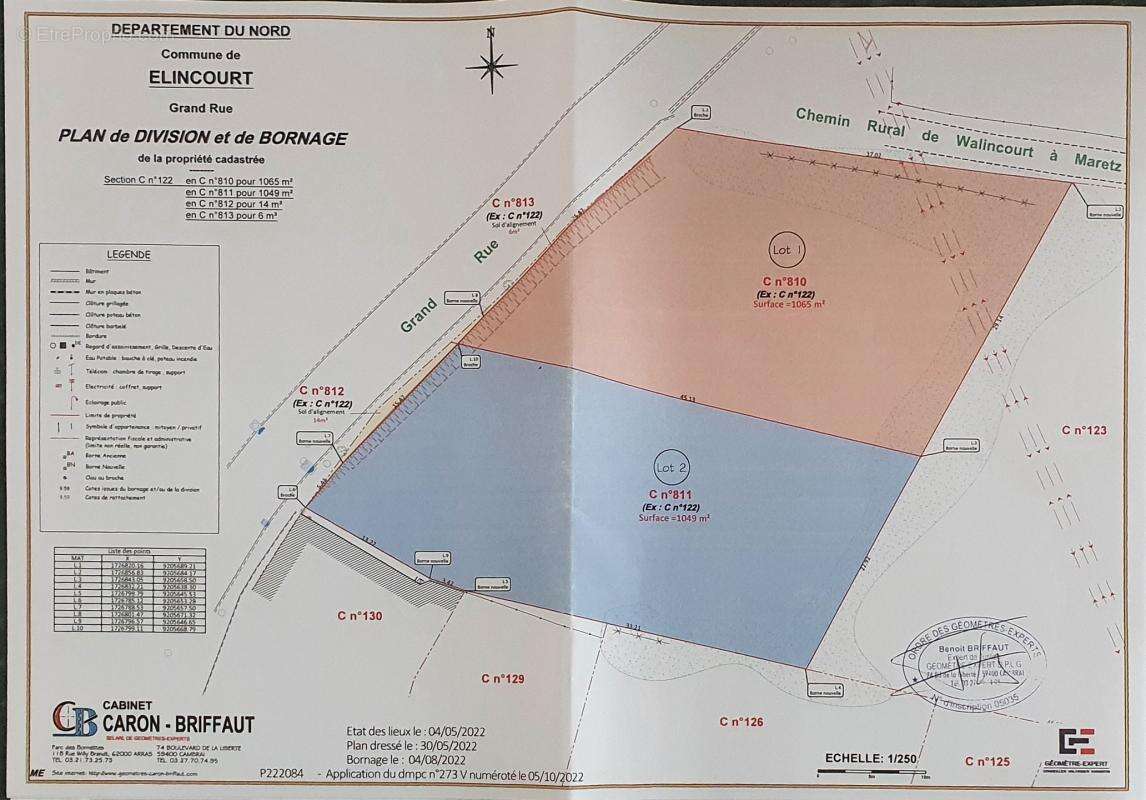 Terrain à ELINCOURT