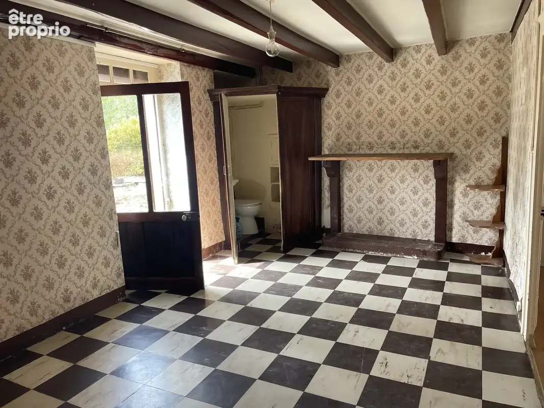 Maison a rénover  entre NIORT et MAUZE SUR LE MIGNON 100m2 environ avec jardin - photo 2