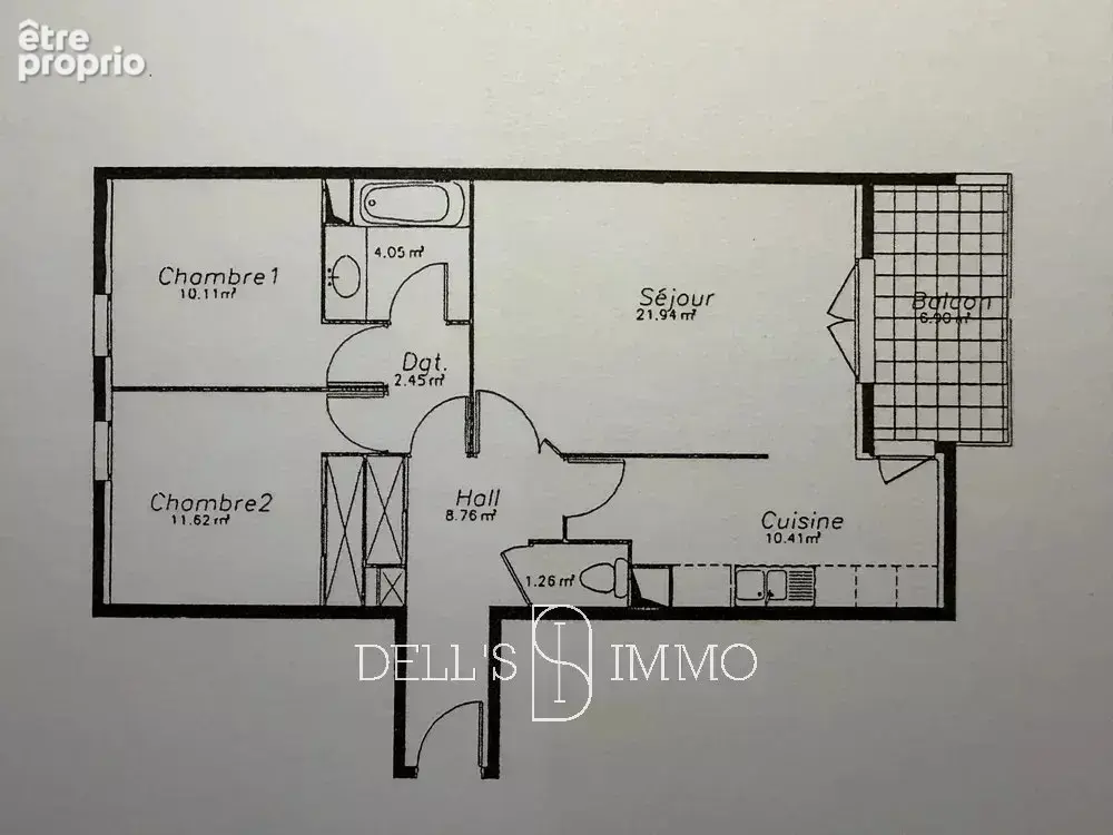 Appartement T3 avec garage et cave - photo 3