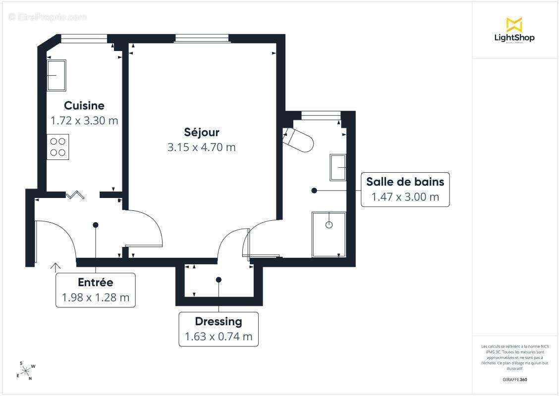 Appartement à PARIS-14E