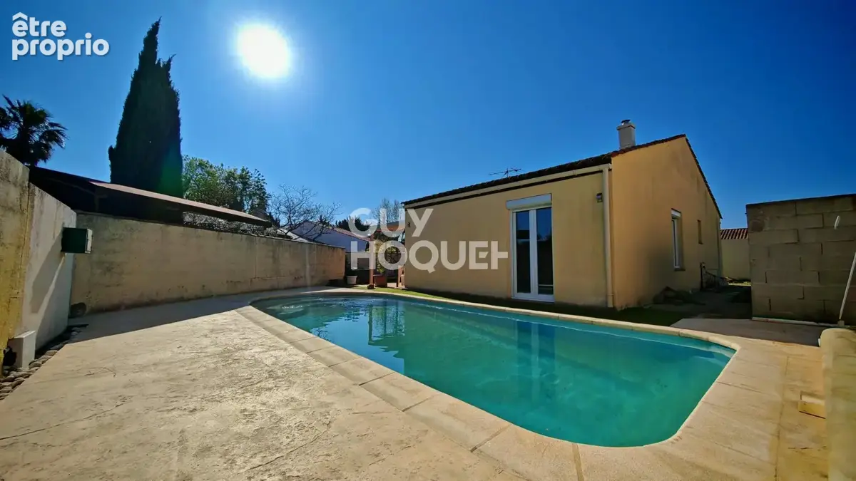 CANOHES à vendre, maison 4 faces de plain pied, 4 pièces avec piscine. - photo 1