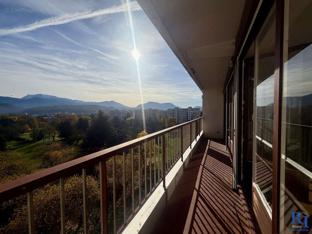 Grand Balcon vue sur Parc et Belledonne  - Appartement à ECHIROLLES