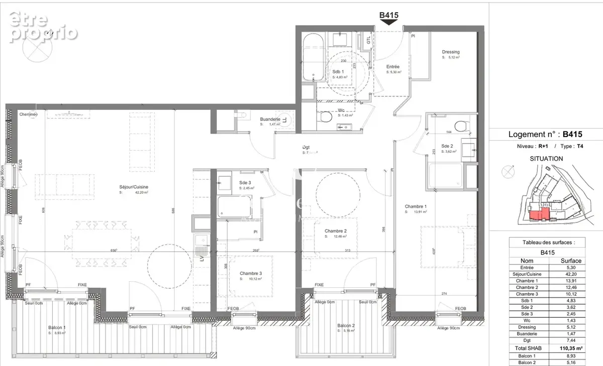 Les gets   appartement t4 meublé de 110 m2   2 suites parentales   2 balcons - photo 11