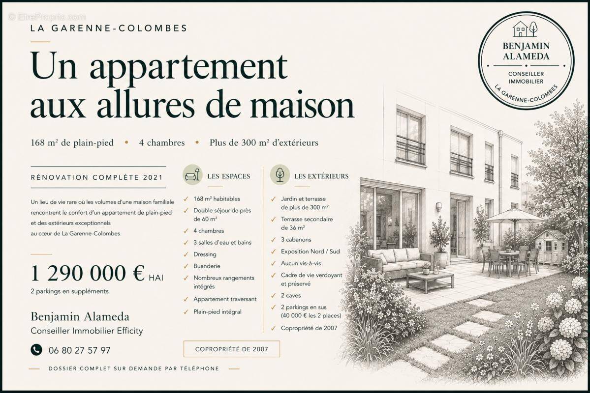 Appartement à LA GARENNE-COLOMBES