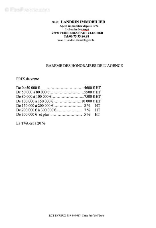 Terrain à SAINT-ELIER