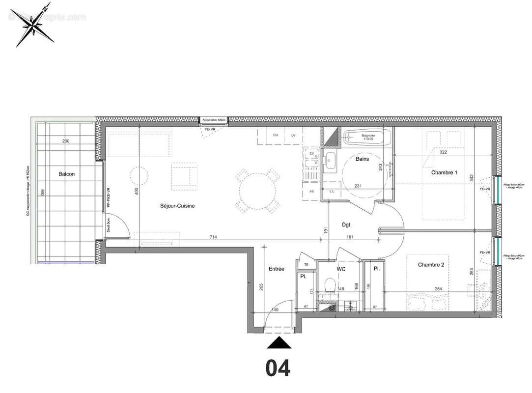 Appartement à THONON-LES-BAINS