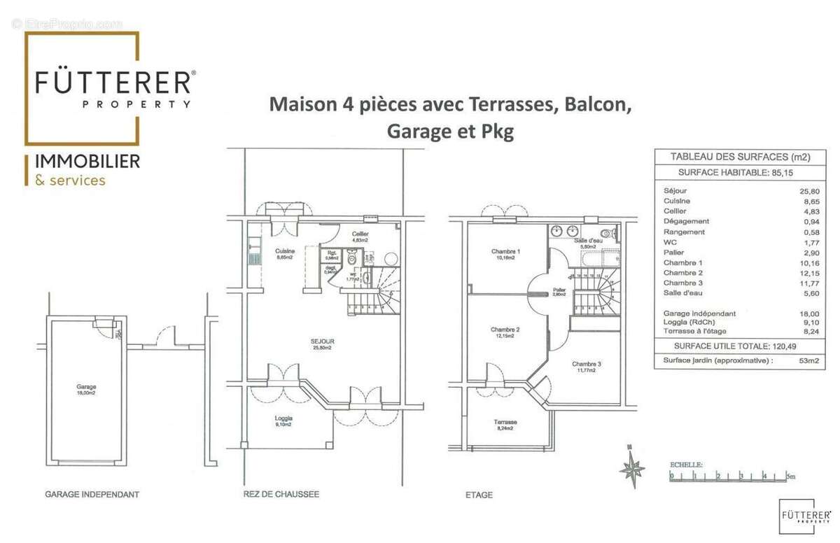 Maison 4 pièces - Terrasses, Balcon - Garage et Parking - photo 14