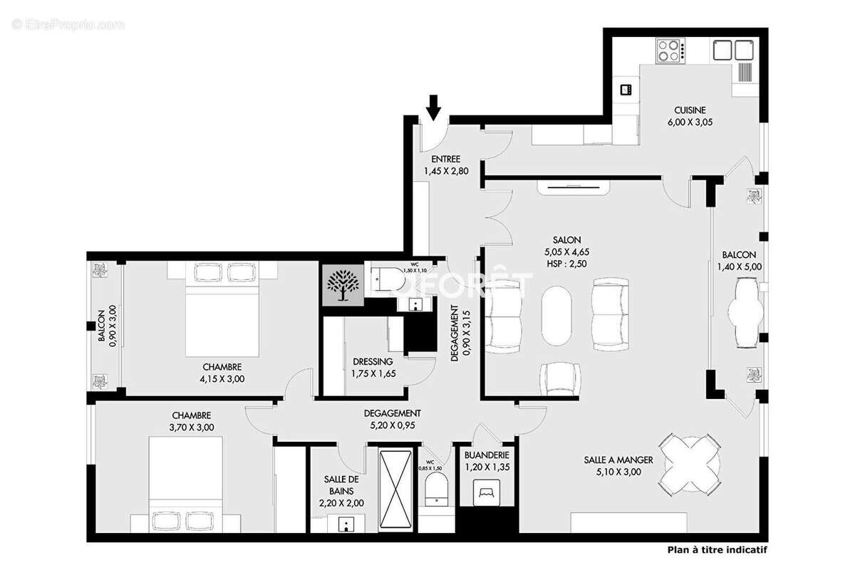 Appartement à PARIS-15E