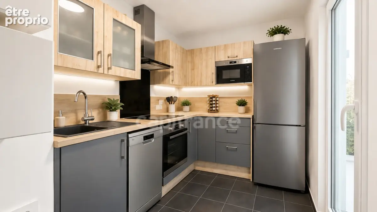 Fleury merogis, rue de la coulée verte, appartement t3 63 m² avec grand balcon et deux stationnements en sous-sol - photo 2