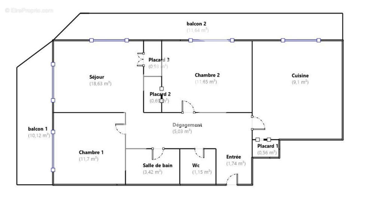Appartement à LE CANNET