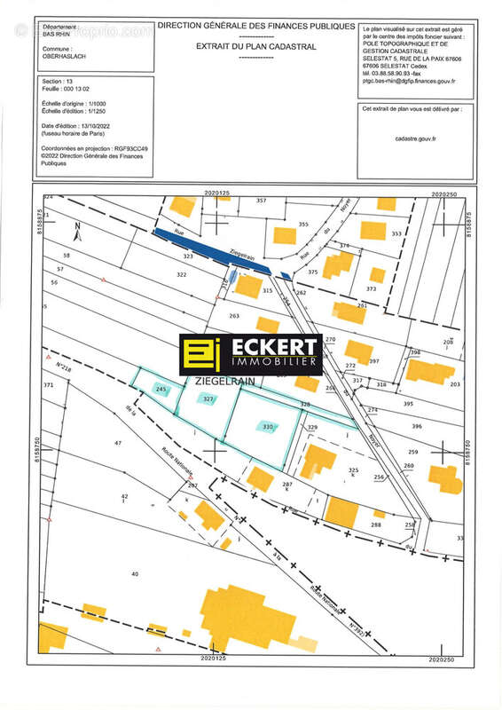 Terrain à OBERHASLACH
