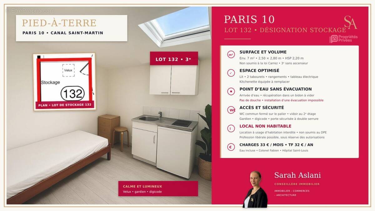 Appartement à PARIS-10E