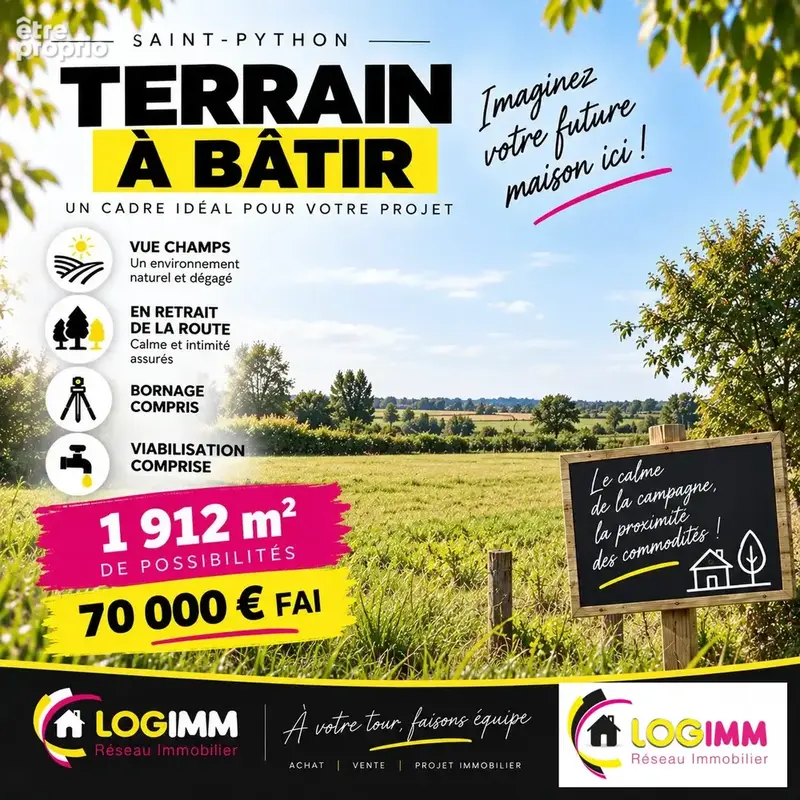 Terrain à SAINT-PYTHON