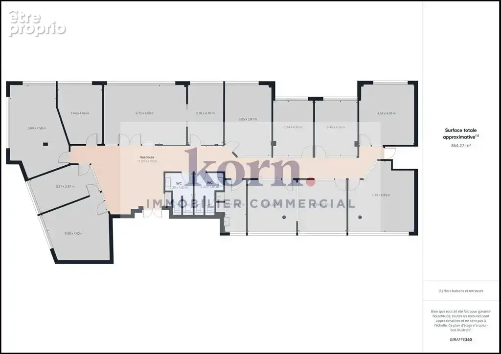Bureaux à vendre de 364m² situé dans le centre-ville d'Asnières - photo 9