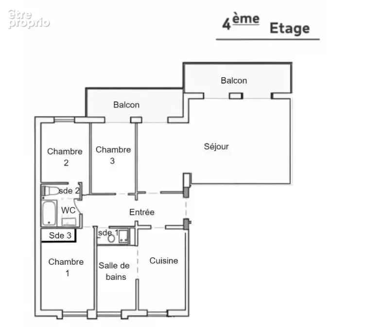 Appartement 5 pieces contades - photo 7