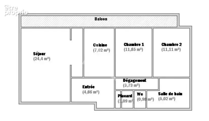 Appartement Paris 3 pièces 70m² + Balcon de 12m² - photo 5