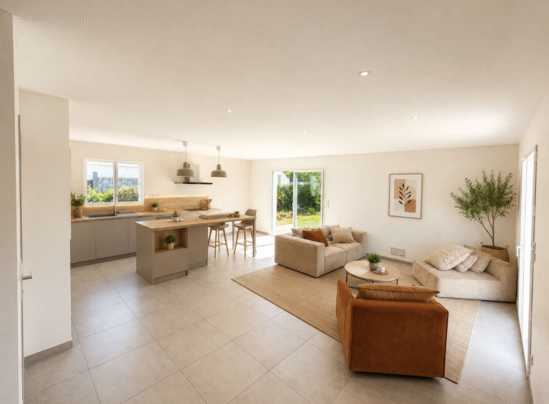 Maison T4 avec Grand jardin à Saint Romain de Jalionas - photo 4