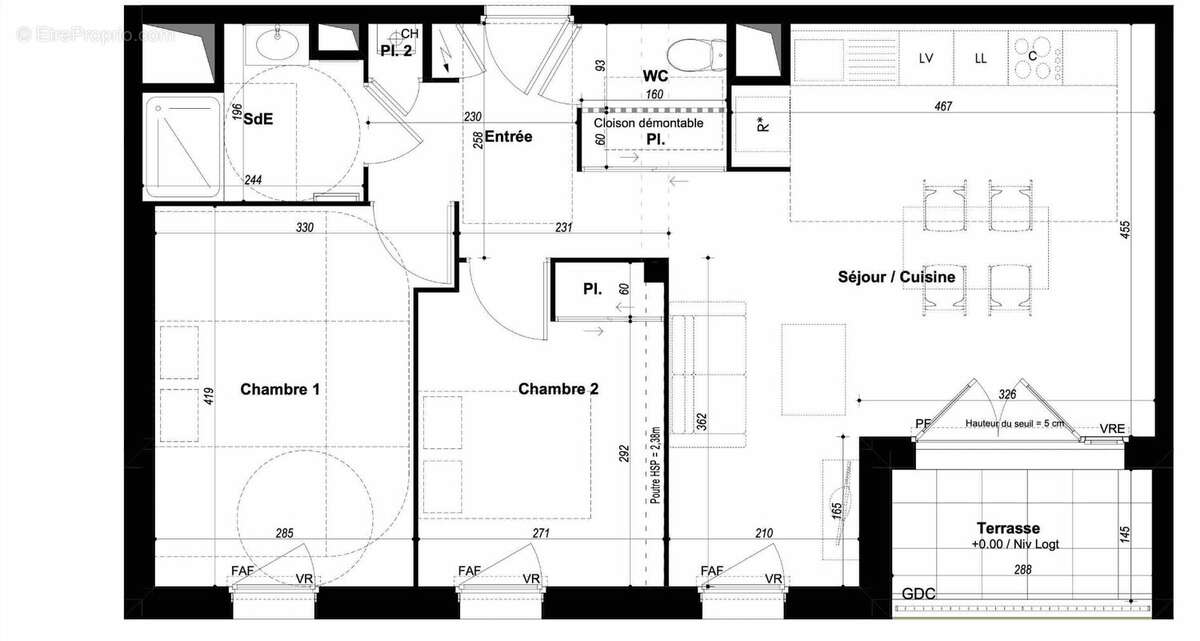 Appartement à CHATEAUBOURG