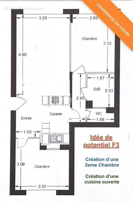 Appartement à CHILLY-MAZARIN