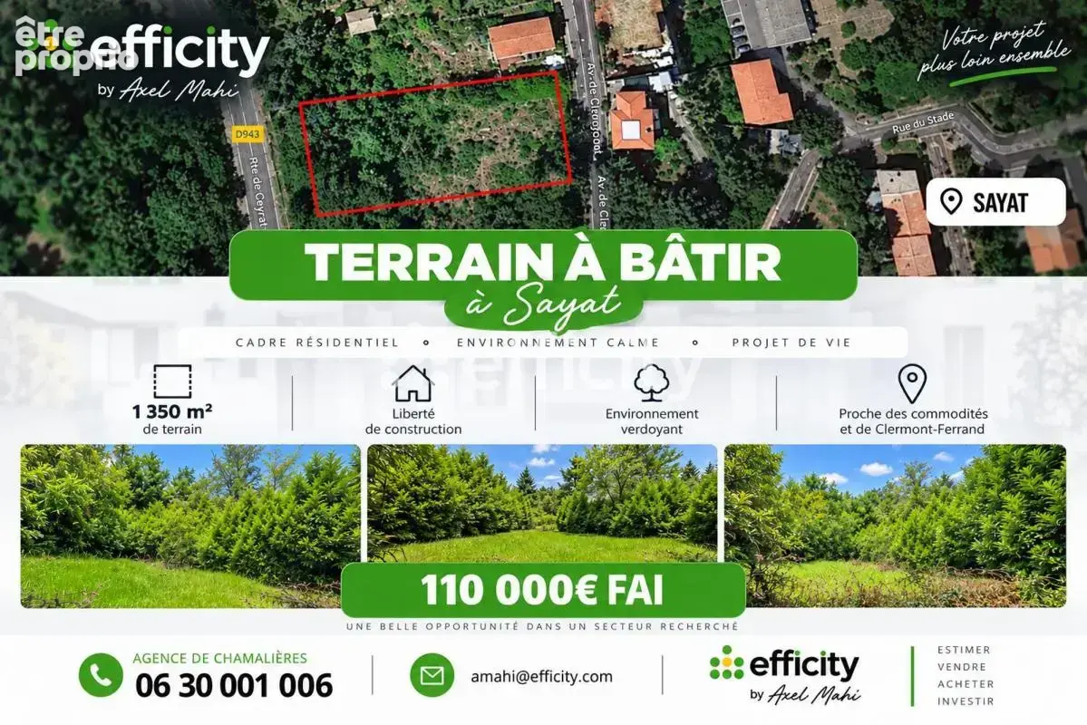 Terrain à SAYAT