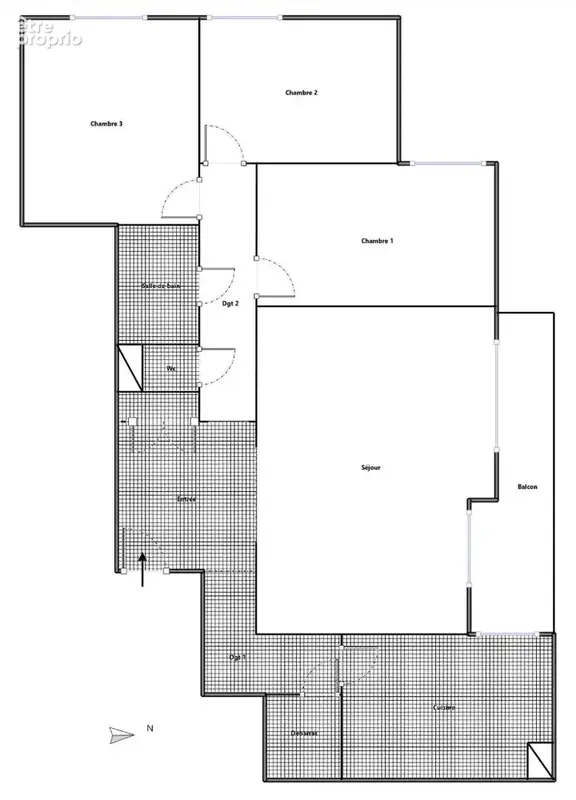 T5 de 92m² avec cave et parking - Moulin à vent - photo 16