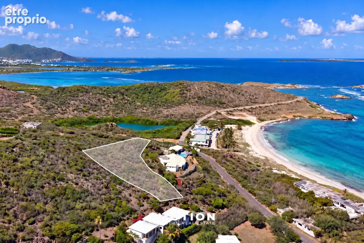 Terrain 1 500 m2 vue mer, Oyster Pond - photo 4
