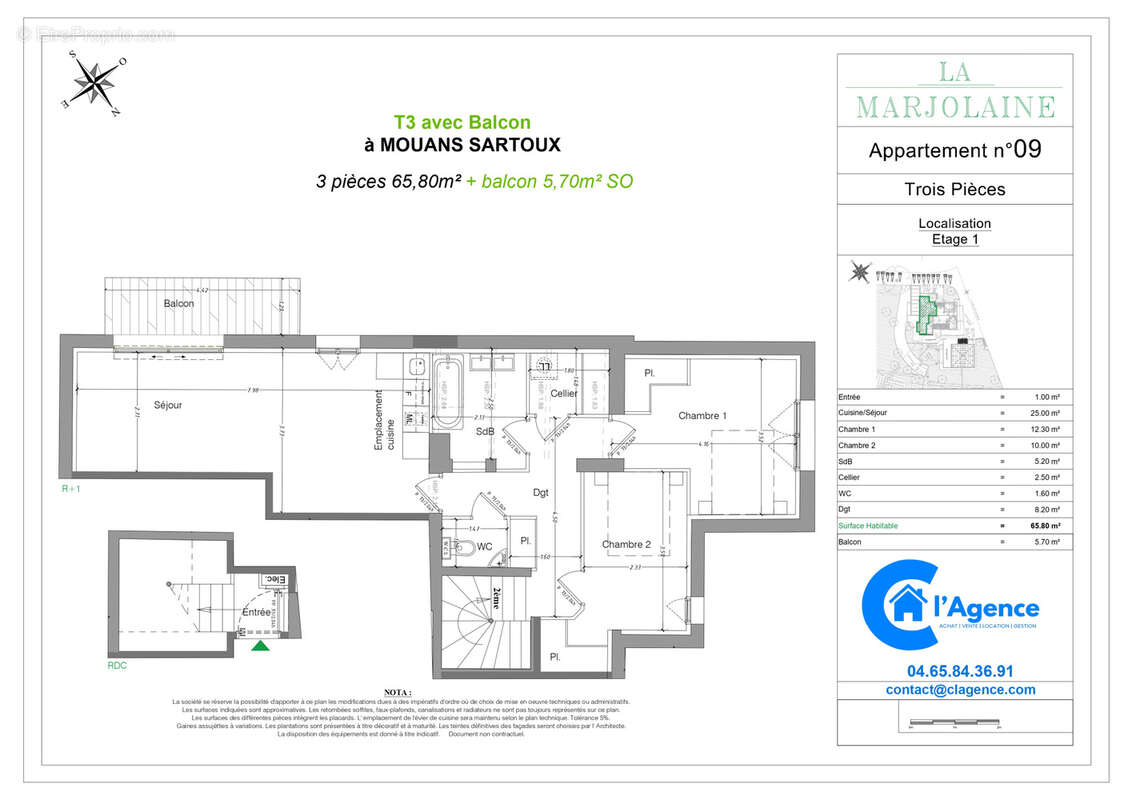 Appartement à MOUANS-SARTOUX
