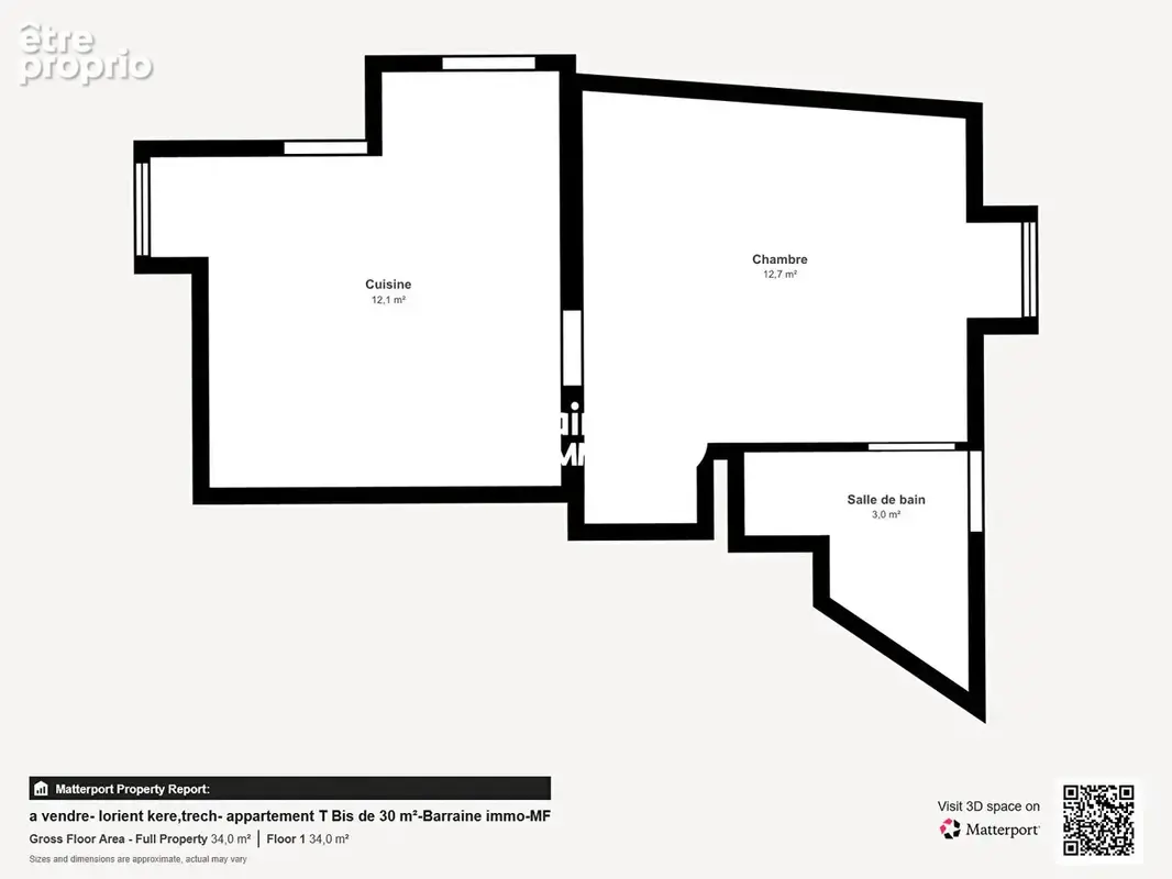 Vente exclusivité - dans petit immeuble -appartement rénové t1 de 27 m²  . - photo 9