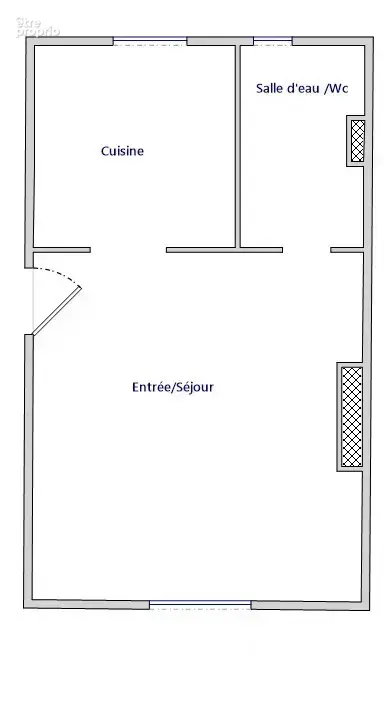 Studio lumineux et calme   faibles charges -dernier etage-traversant- exposition est-ouest - photo 4