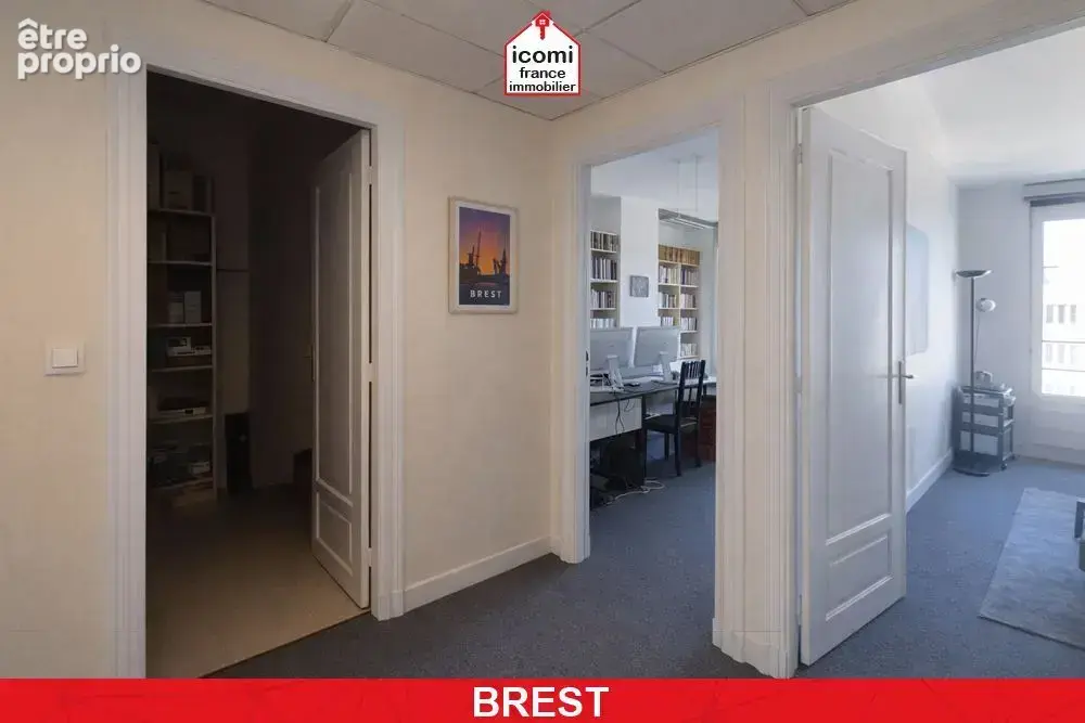 Finistere - brest (29200) - a vendre - appartement / bureau  -110 m² - quatres chambres possible - triangle d'or - proche cours  - photo 9