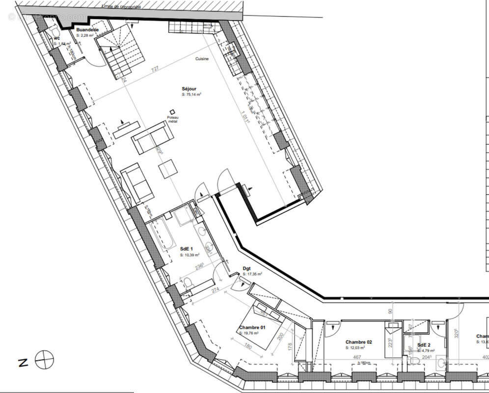 Appartement à LEVALLOIS-PERRET