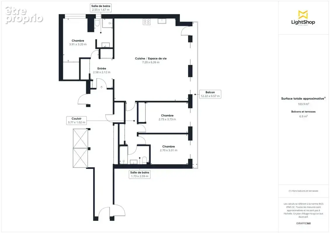 Appartement familial de 4 pièces de 96m2 - Balcon - Lumineux - 75019 Paris - photo 18