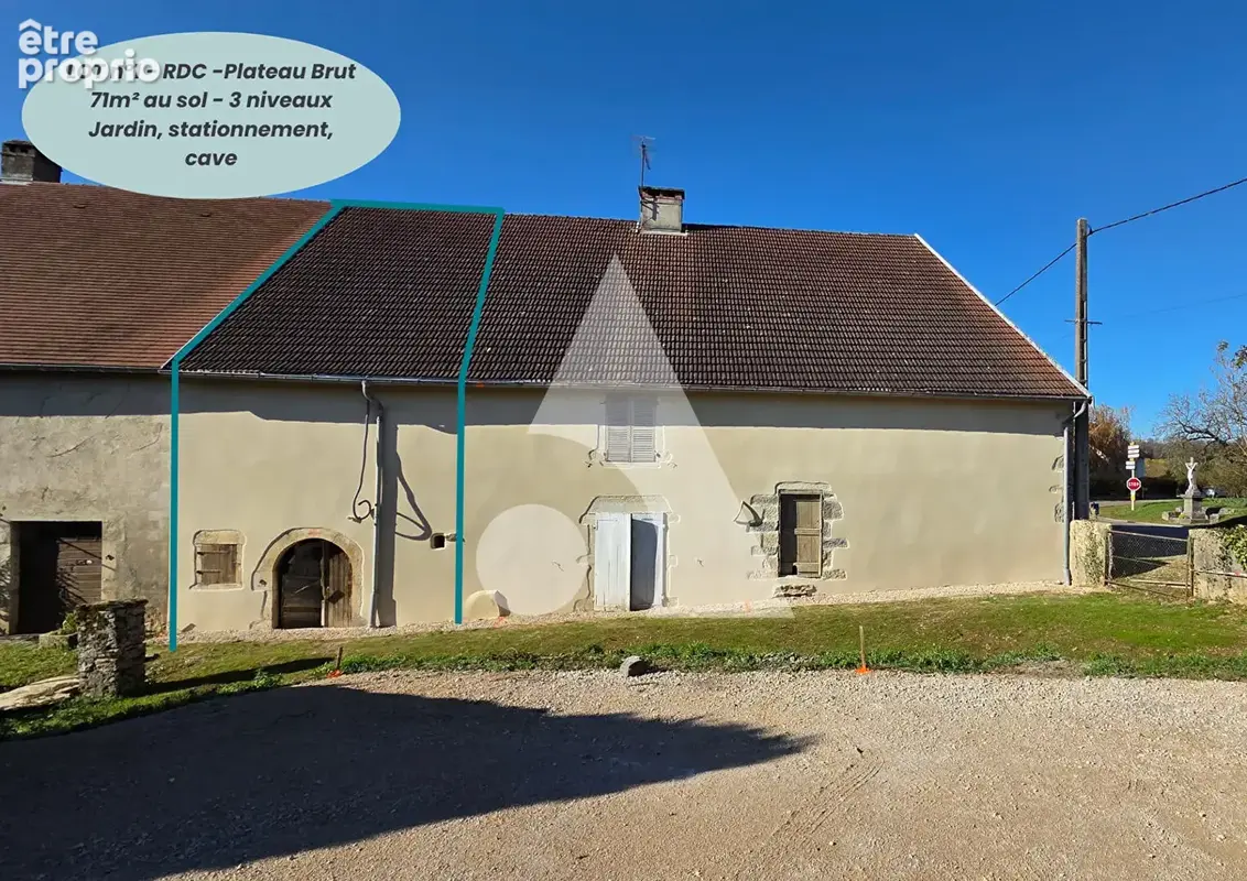 Maison appartement à réhabiliter - jardin - stationnements - cave - remise - St Germain les Arlay - photo 4