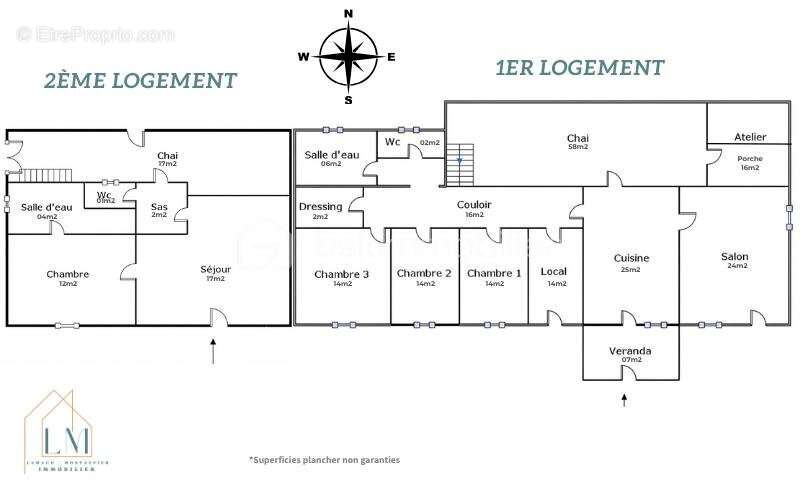 Longère de 168m² avec 2 logements - photo 12