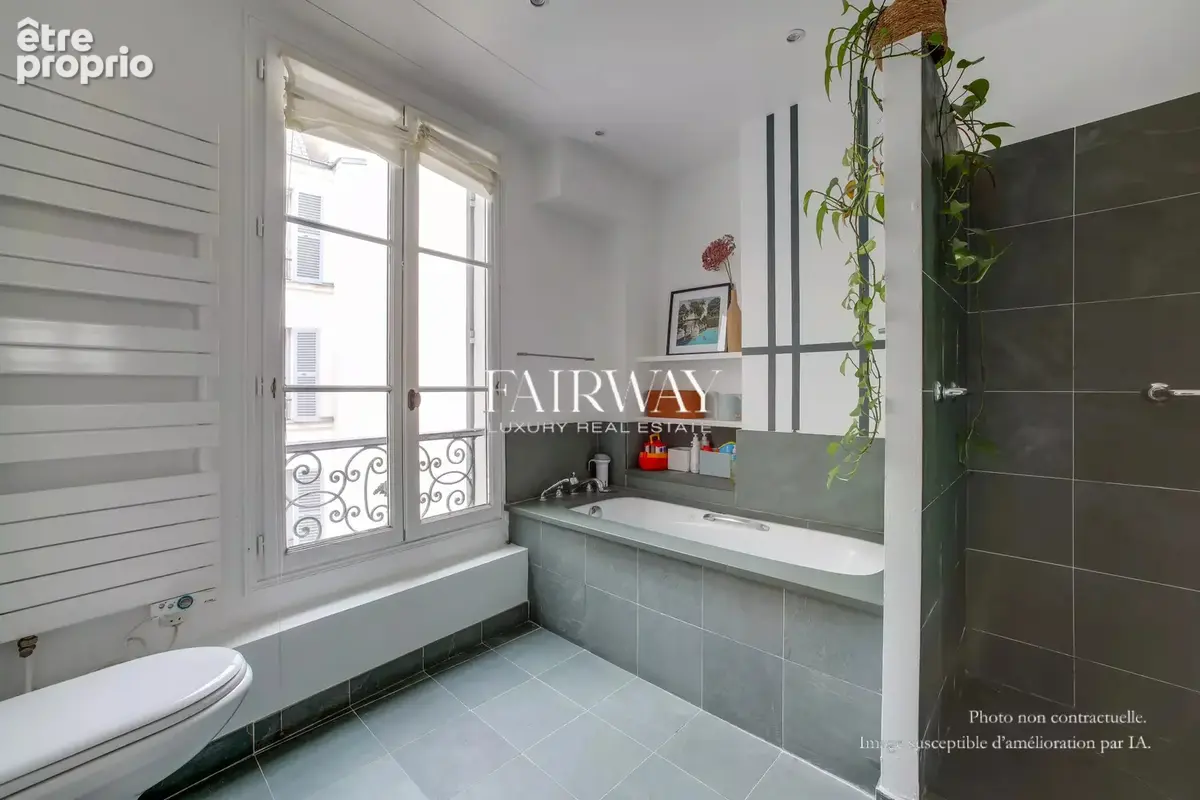 Paris 8e – Parc Monceau – Appartement 98 m² traversant, 2 chambres, calme sur grande cour ouverte, 4e étage avec ascenseur - photo 9