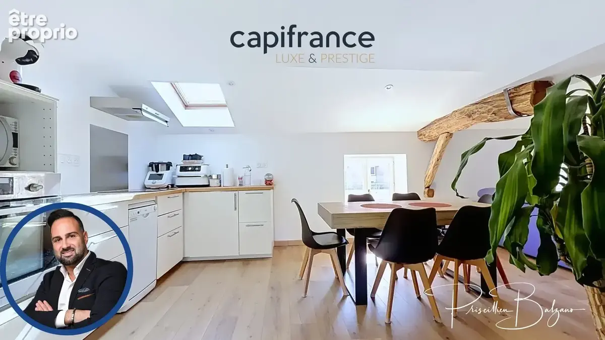Appartement à vendre 2 pièces GREZIEU LA VARENNE (69) GRÉZIEU-LA-VARENNE – T2 de 48 m² en hypercentre, dernier étage, charme et  - photo 3