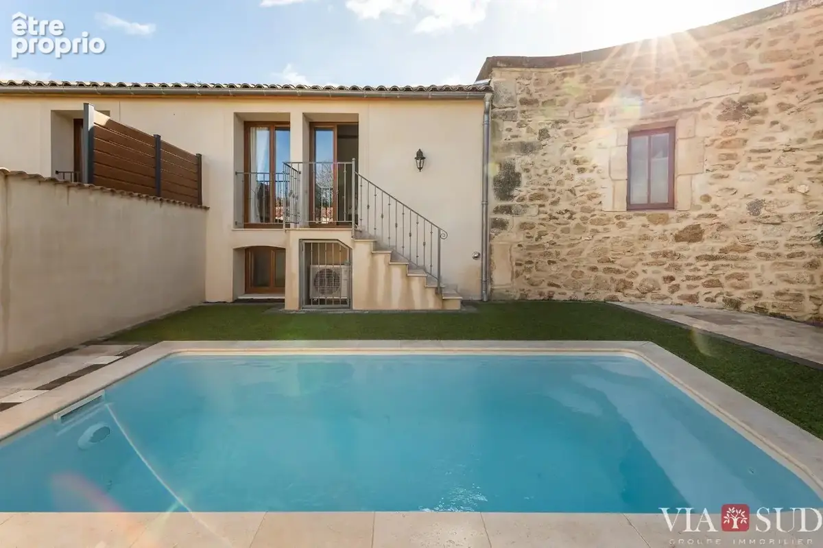 Ensemble immobilier avec 2 logements, piscine et garages  176 m² - photo 26