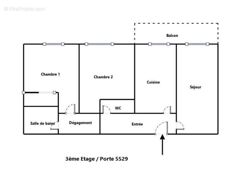 Appartement 66 m² à Blagnac  - photo 2