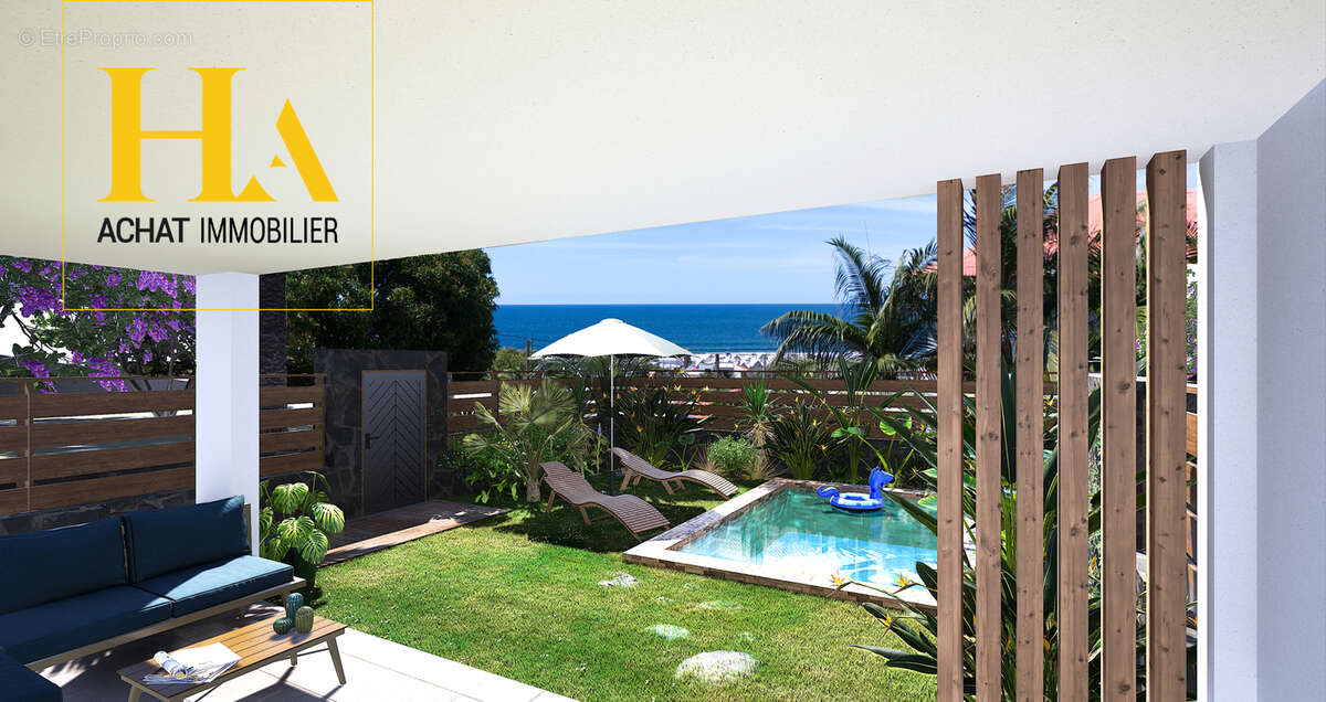 Villa T5 de standing de 124.74 m² - SAINT PIERRE - Vue mer - photo 2