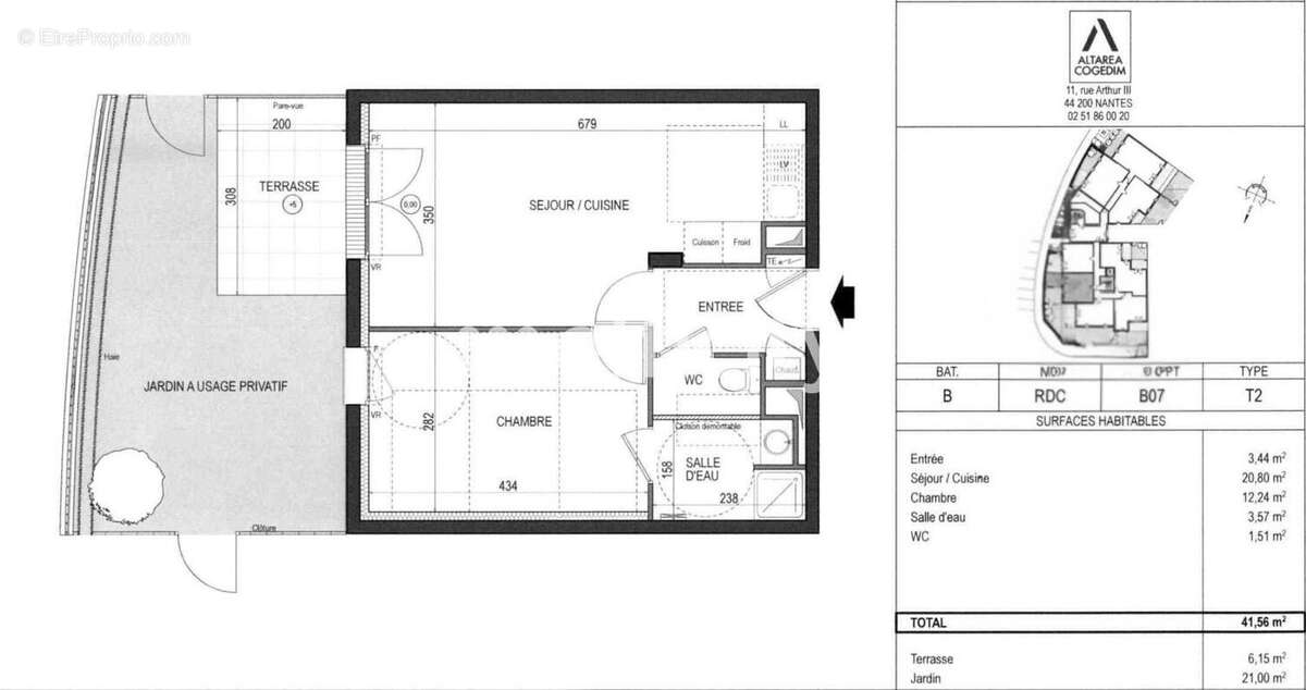 Appartement à VERTOU